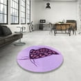 thumbnail image 3 of Ahgly Company Indoor Rectangle Patterned Mauve Purple Area Rugs, 4' x 6', 3 of 6