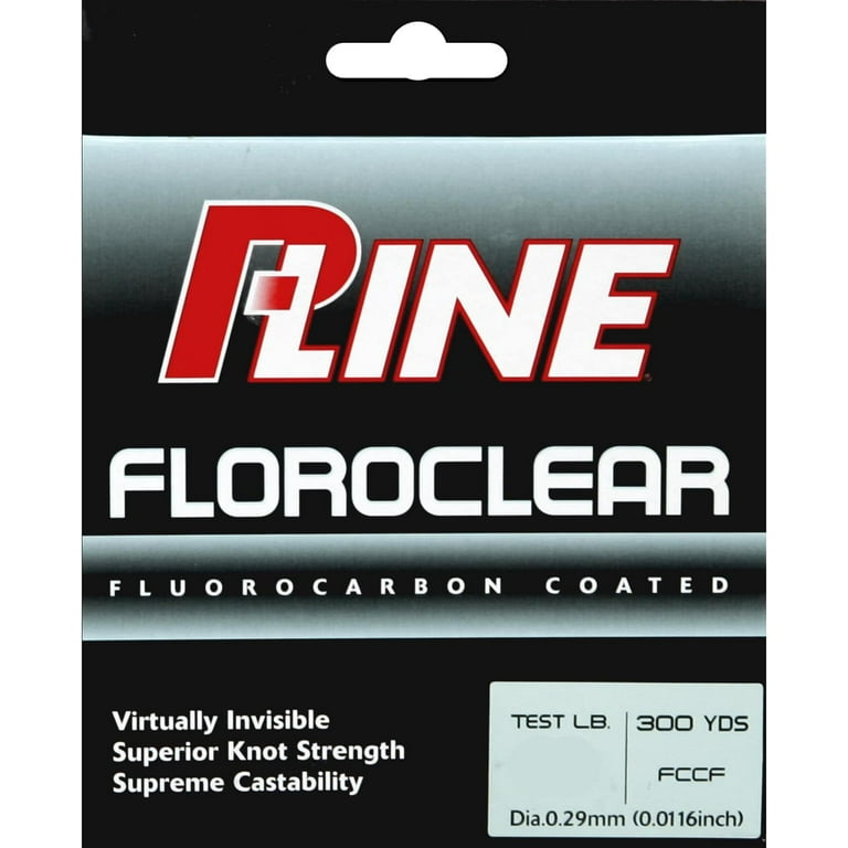 P-Line FCCF-20 Floroclear Fluorocarbon Coated Mono Fishing Line, 20 lb, 300  yd, Clear