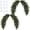 Style B, variant on 5FT Christmas Mirror Cedar Garland Artificial Cedar Swag Greenery Vines with Adhesive Hooks Real Touch Winter Pine Branch Frame Decoration for Holiday Home Xmas Decor