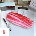 thumbnail image 4 of Clearance Under $1.3! 1 Pack 3D Plush Vegetable-Shaped Pencil Case, 24x10x1cm Soft Novelty Storage Bag, Creative Stationery Organizer Pouch, 4 of 4