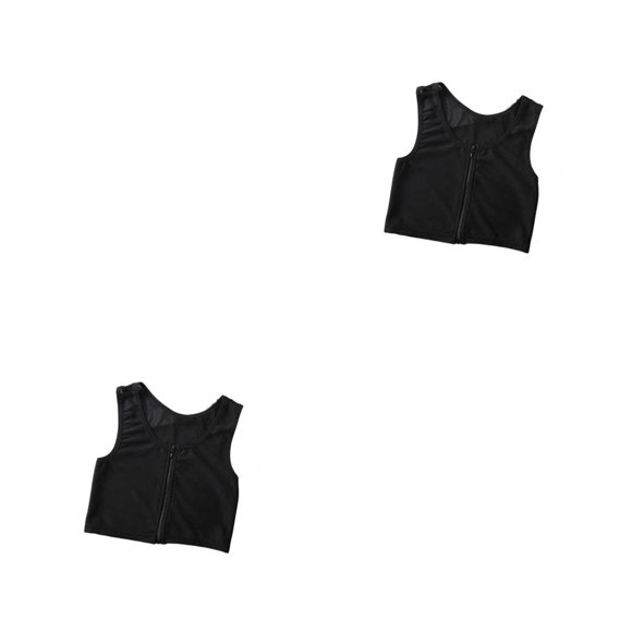 Sonducket Camiseta sin mangas Tomboy Breast chaleco Binder ropa interior elástica fortalecer vendaje reforzado corsé ropa femenina Type2 NO2