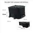 thumbnail image 4 of 2X Motorcycle Rear Seat Luggage Bag Tail Box Top Bag for R1200GS R1250GS Accessories,2 x Motorcycle Luggage Bag,black, 4 of 5