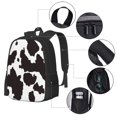 thumbnail image 2 of Balery Cow Skin 2 Mochila para hombre y mujer - Tela Oxford 600D resistente - Gran capacidad, resistente al agua, ideal para la escuela, viajes y senderismo, 2 of 6