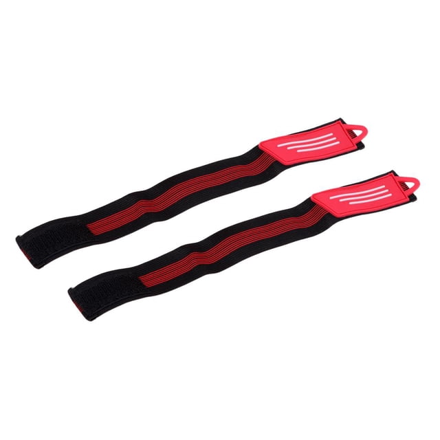 1 Par de Pantalones de Banda de Pierna de Tobillo Reflectante de Seguridad de Bicicleta Correa de Banda de Pantalón, Fácil de Desmontar Y Montar , Rojo