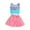 Sky Blue, variant on TAIAOJING Toddler Girls Color Block Letter Print Tank Tops & Denim Skirt Set Summer Casual Outfits Sets Classic 1-2Y