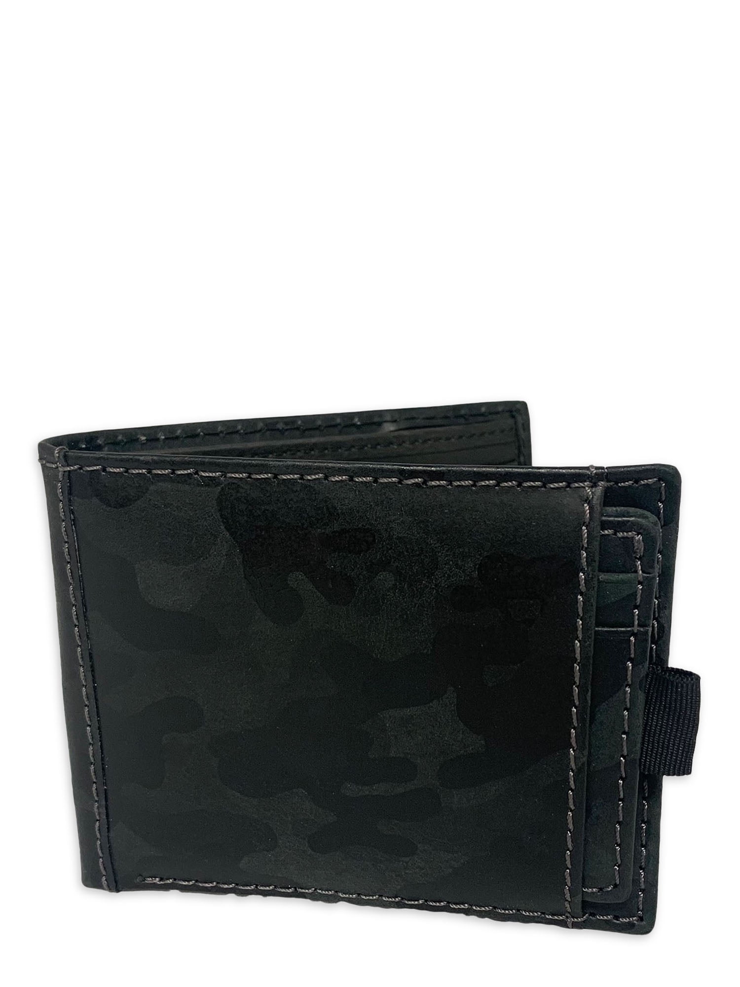 George Men's Camo Bi-Fold Wallet with Card Case