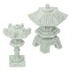 thumbnail image 3 of Estatua de Pagoda de jardín Zen, modelo de Mini Pagoda, torre de Pagoda en miniatura, decoración, 2 uds., 3 of 5