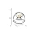 thumbnail image 3 of Button Freshwater Cultured Pearl Ring 8-9mm in Sterling Silver, 3 of 4