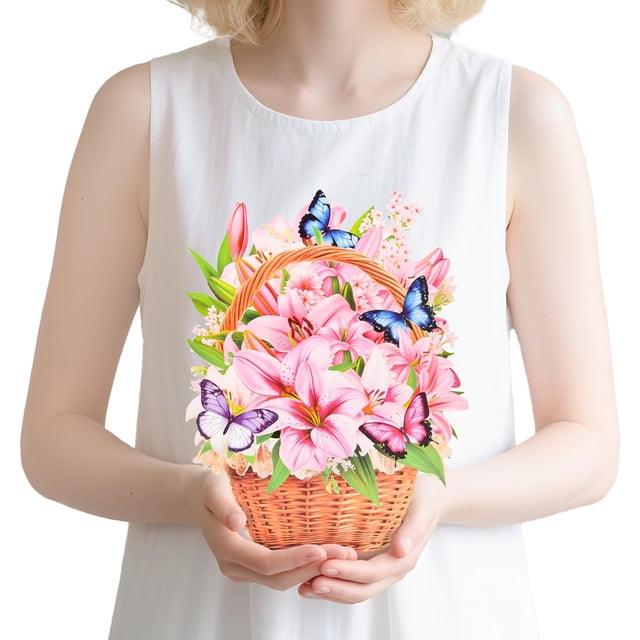 Tarjeta de felicitación FIAMR ramo de flores pop-up 3D