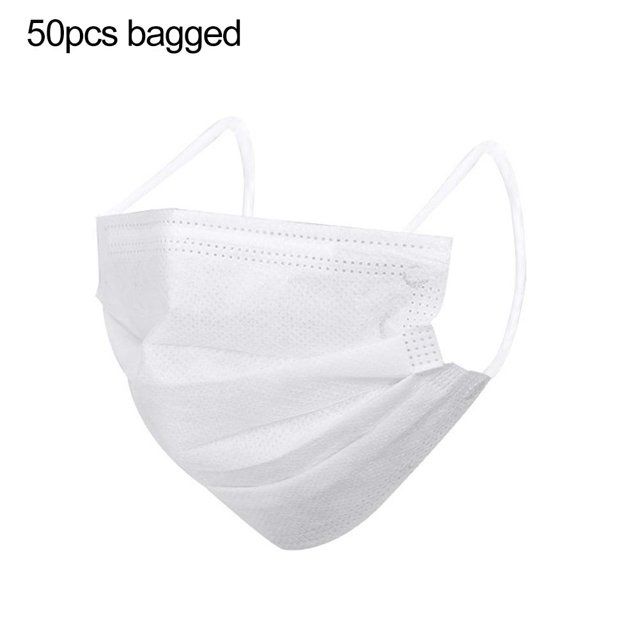 Disposable Three-layer Non-woven Mask Ear Loop Mouth Cover Non Medical L4E9