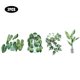 thumbnail image 1 of Adhesivo de pared con planta en maceta verde, decoración elegante para dormitorio y sala de estar, 1 of 9