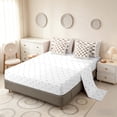 thumbnail image 4 of Manfei Retro Checkerboard King Bedding, Brown White Plaid King Bed in a Bag, Reversible 7pcs, 4 of 6