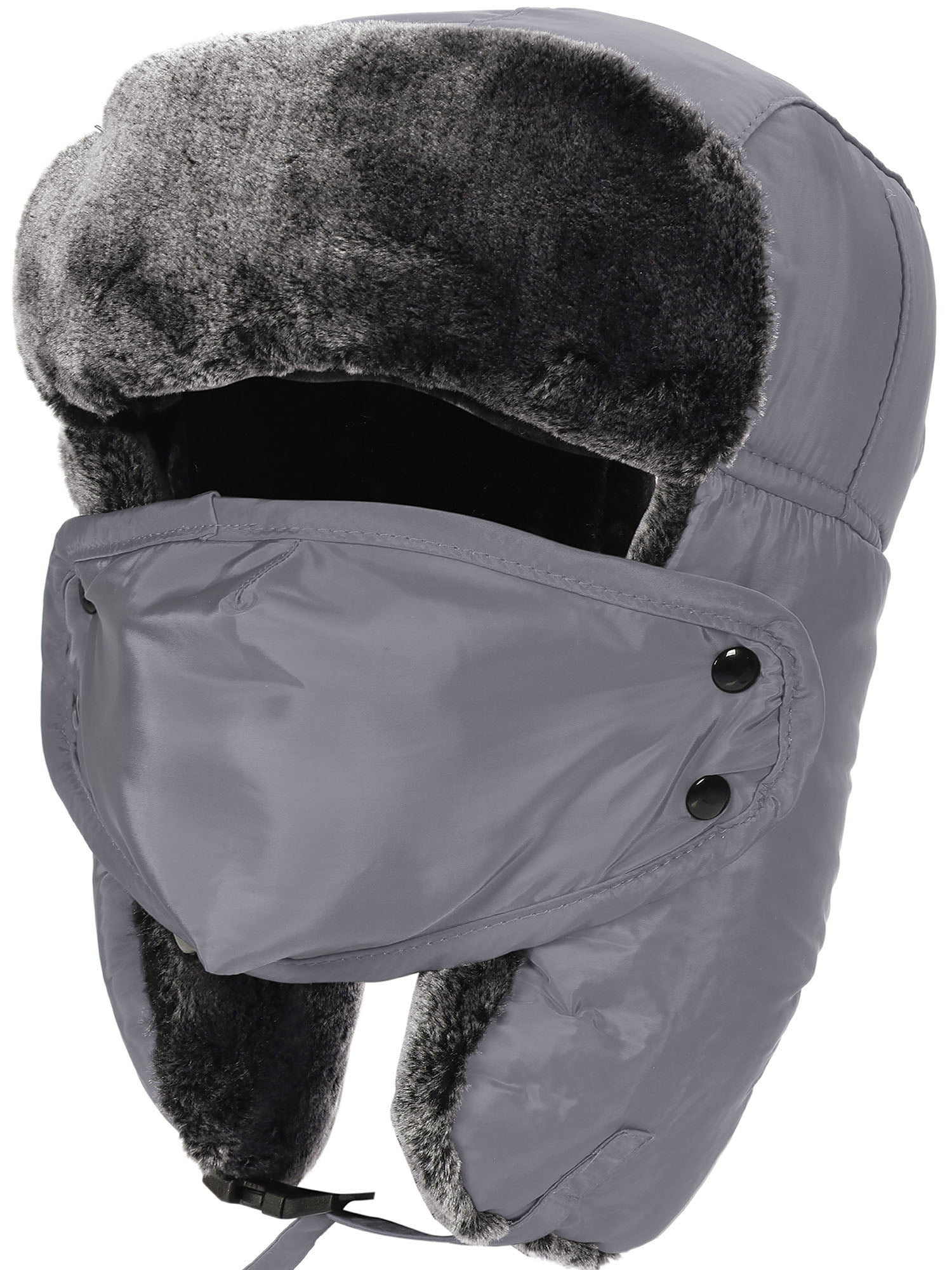New Fur Lined Ear Warmers Gift Waterproof Mountain Horse Junior Trapper Hat 