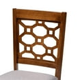 thumbnail image 6 of Bowery Hill Grey Upholstered and Brown Finished Wood 6-Piece Dining Set, 6 of 9