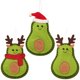 thumbnail image 2 of 3 colgantes navideños con forma de aguacate, adorables, para árbol de Navidad, decoración de fiestas., 2 of 5