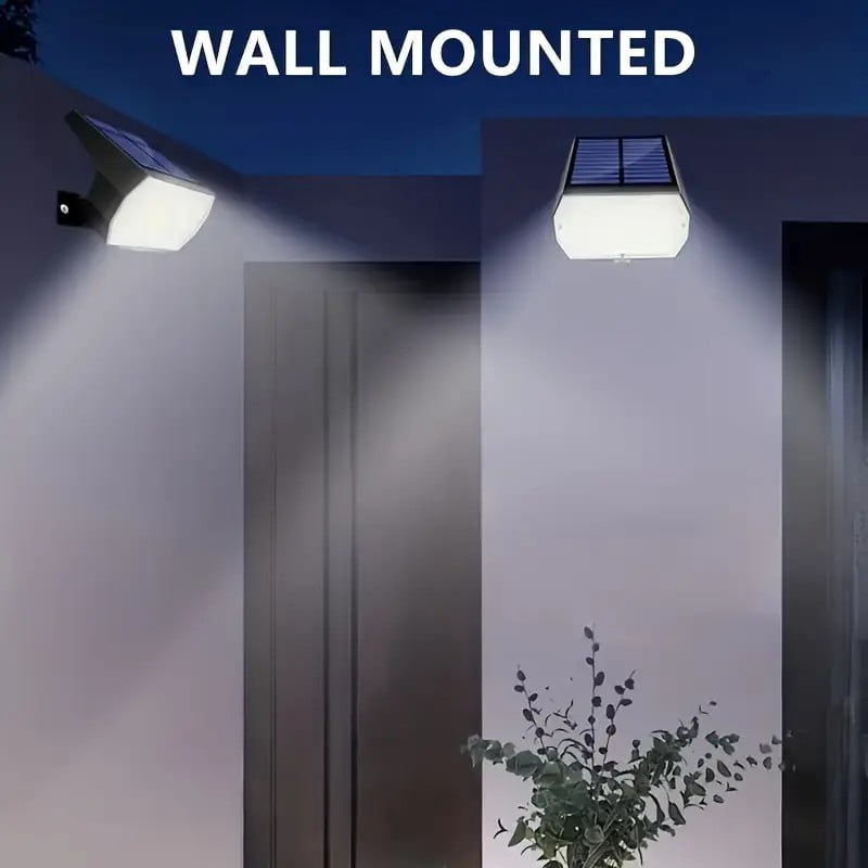 POLEET 4 Pack Solar Spot Lights Outdoor Landscape Waterproof 24 LEDs Flood Lamp Dusk to Dawn Uplighting for Tree, Plant, Statue, Yard, Garden, House