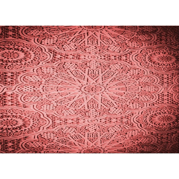Ahgly Company Indoor Rectangle Patterned Chilli Pepper Red Area Rugs, 2' x 5'