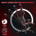 thumbnail image 6 of JONPONY Big and Tall 500LBS Gaming Chair, Ergonomic Design, Gamer Chair PU Leather with Footrest and Lumbar Support, High Back Office Chair Support 8 Hours Long Sitting, Computer Chair,Red, 6 of 10