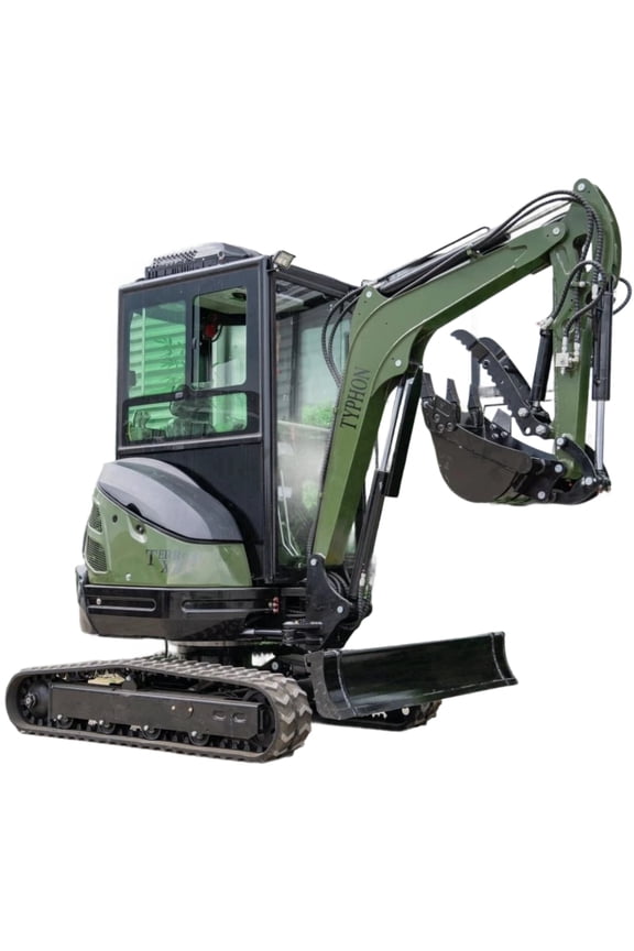TERROR XXV 2.7 Ton Mini Excavator with AC/Heater Cabin | 25.1 HP Kubota D1105 | Retractable Tracks