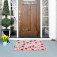 thumbnail image 5 of Yayeee Doormat for Inside 20"x32" Absorbent Low-Profile Washable Non-Slip Rubber Backed Entryway Rug, Pink Floral Strawberry Pattern, 5 of 8