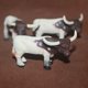 thumbnail image 1 of Simulation Farm Animals Sheep Model Goat Argali Texas Longhorn Fairy Garden Miniatures Bonsai Decor Action Figure Figurine Toyslittle sheep He Qiyong unisex, 1 of 1