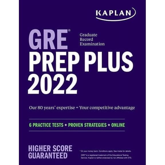 Kaplan Test Prep: GRE Prep Plus 2022 : 6 Practice Tests   Proven Strategies   Online (Paperback)