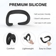 thumbnail image 5 of APEXINNO VR Silicone Face Pad Cover for Meta Quest 3 Original Headset Accessories,Oculus/Meta Quest 3 Accessories VR Face Cushion Pad Mask for Original Headset Face Pad (Black), 5 of 5