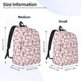 thumbnail image 3 of Rateoe Cartoon Sheep Pattern Canvas College Laptop Backpack,Travel Daypack,Durable Rucksack Travel Notebook Bag School Backpack Book Bag for Men Women-Small, 3 of 7