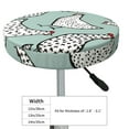 thumbnail image 2 of Uemuo Hand Drawn Chickens Pattern Round Bar Stool Seat Covers Washable Stool Cushion Slipcover Elastic Bar Chair Covers-14 inch, 2 of 7