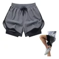 thumbnail image 1 of Gimnasio Short Con Licra Deportiva 2 En 1 Hombre Correr, 1 of 8