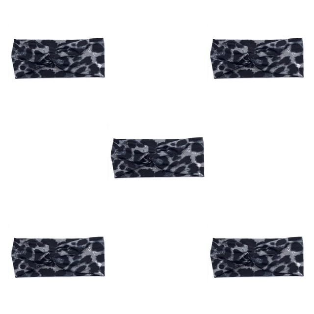 Sonducket Diadema de ganchillo Accesorios para peinados deportivos para Sporting Estampado de leopardo 2 Type2 NO2