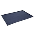 thumbnail image 3 of Estera de alimentación para mascotas, patrón de cachorro, resistente al agua, antideslizante, estera de comida para perros de silicona de grado alimenticio pequeño para pisos, azul oscuro, 3 of 5