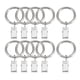 thumbnail image 1 of Uxcell 10 Paquete de Anillos de Clips para Cortinas con Clips a Prueba de Óxido 1.02" Diámetro Interior Plata, 1 of 5