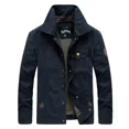 thumbnail image 4 of Chaquetas de primavera y otoño para hombre, abrigos, chaqueta militar ajustada, chaqueta impermeable para hombre, chaqueta de senderismo para exteriores, chaqueta cortavientos para hombre, 4 of 5