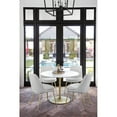 thumbnail image 3 of OSP Home Furnishings Flower Dining Table with White Top and Brass Metal Base, 3 of 4
