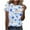 Multicolor#1, variant on Tnhcen Women's Summer Floral Print Crewneck Short Sleeve Basics T-Shirt | Plus Size Friendly (S-5XL)