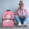 thumbnail image 2 of Aplkyhs School Backpack for Age 6-18 Large Capacity Ergonomic Padded Adjustable Straps School Bag for Boys Girls K-12 Students Back to School Gift Daily Use Donut Axolotl, 2 of 7