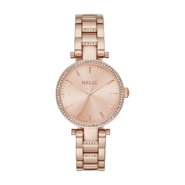 relic rose gold watch