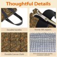 thumbnail image 4 of Camo and Branch Brown Pattern Insulated Lunch Bag for Women Men, Large Portable Soft Cooler Tote, Thermal Food Storage Bag with Pearl Cotton, 8.66L, 8.75"x5.75"x9.5", 4 of 6