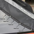 thumbnail image 3 of Mosquitera para puerta trasera de coche, parasol para parabrisas trasero, soporte magnético, red antirrobo, protección de privacidad para maletero, malla de ventilación con cremallera (L, adecuado par, 3 of 5