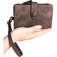 thumbnail image 4 of Carteras pequeñas de cuero plegables Vevor RFID con ranuras para tarjetas 5.31''L x 3.74''W x 1.18''H, 4 of 5