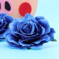 thumbnail image 2 of 5 Pcs Broche Fleurs pour Femmes Rond Tissu Bleu pour Mariage et Bal, 2 of 8
