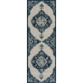 thumbnail image 6 of Hauteloom Istanbul Collection Medallion Area Rug for Living Room Bedroom - Traditional Oriental Style - Vintage Distressed - Blue, Beige, Gray - 5'3" x 7'3", 6 of 14