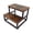 Brown-2 Step, variant on Step Stool Sturdy Wooden For Adults Heavy Duty Stable Foot Kitchen Bathroom Bedroom Closet Garden Living Room-black