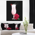 thumbnail image 1 of Cocktail de Fraises et Rose Rouge - Impression sur Toile Florale, 1 of 4