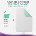 thumbnail image 3 of Incontinence Bed Pads - 1 Pack 18” x 24” Reusable Waterproof Mattress Protectors - Highly Absorbent, Machine Washable - for Children, Pets and Seniors - Assorted Colors - Royal Care, 3 of 5