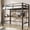 Twin Loft Bed with Ladder, variant on Yardgrace Bunk Bed Twin Over Twin Size with Ladder and Guardrail, Heavy Duty Metal Slats Support, No Box Spring Needed for Bedroom Dorm, Black