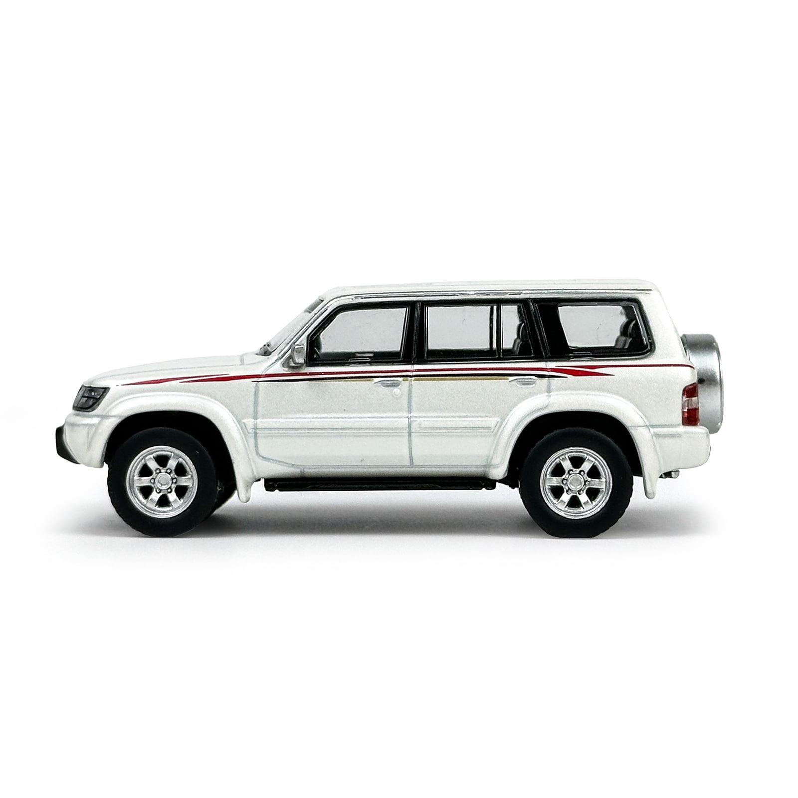 1:64 Scale Paudi Nissan Patrol White Diecast Model Car Miniature Toy Car Vehicle
