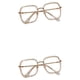 thumbnail image 4 of Guardurnaity PC Regalos unisex Gafas antiluces azules para todos y cada ocasión Gafas antiluz azul transparente blanco blanco transparente 2Conjunto, 4 of 6