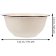 thumbnail image 3 of 2 Pcs Bol en Émail Bassine en Émail Rétro Bol en Émail à l'Ancienne Bol Alimentaire en Émail Profond, 3 of 8